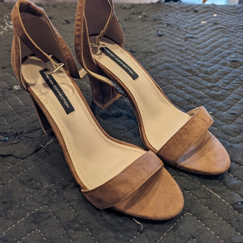 French connection suede heels